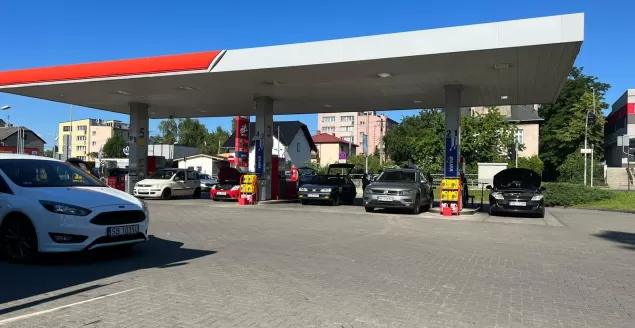 Protest na stacji Orlen przy ul. Poniatowskiego w Bielsku-Białej - 11.06.2022