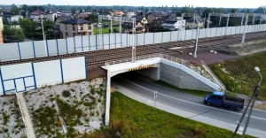 Wiadukt kolejowy przy ul. Sikorskiego w Zabrzegu