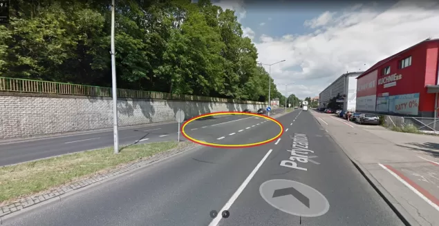Przejazd drogowy przy ul. Partyzantów w Bielsku-Białej