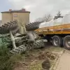 [WIDEO] Moment kraksy z udziałem ciągnika rolniczego
