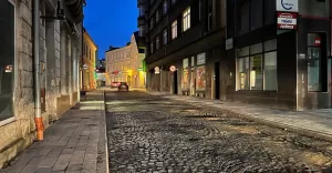 Ul. Komorowicka w Bielsku-Białej - odcinek pomiędzy ulicami Targową a 11 Listopada - 11.01.2023