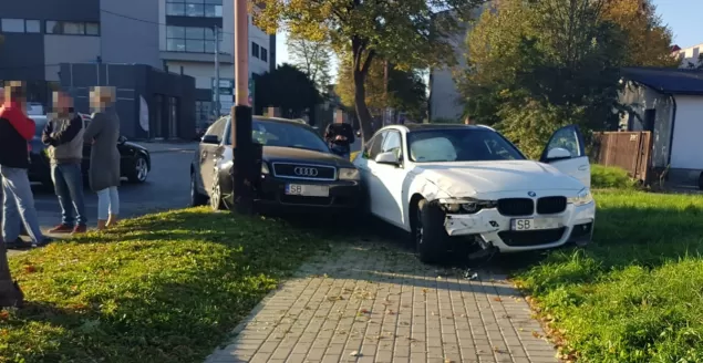 Poranna kolizja przy ulicy Legionów