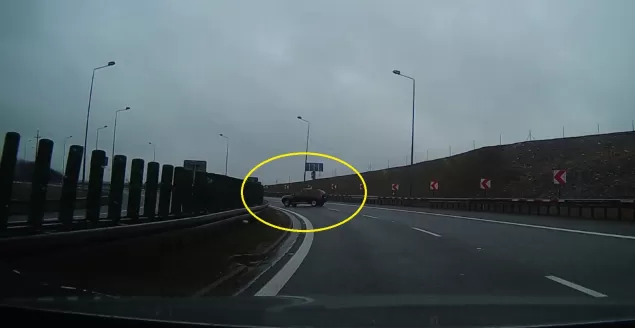 Kraksa na zakręcie idiotów w Bielsku-Białej #15