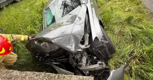Interwencja służb ratunkowych na DK-81 w Bąkowie - 20.05.2025