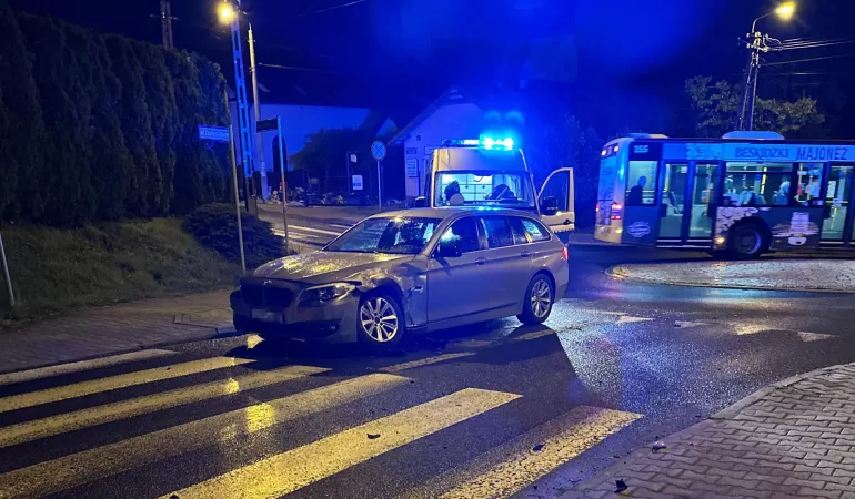 Kolizja z udziałem pijanego kierowcy na ul. Zapłocie Duże w Bielsku-Białej - 21.05.2025