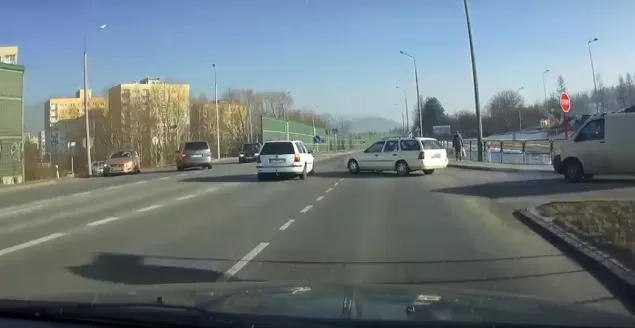 O krok od wypadku w Ustroniu