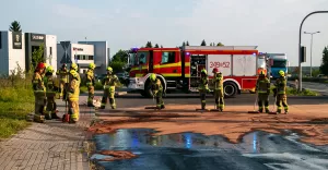 Interwencja straży pożarnej przy ul. Mazańcowickiej w Czechowicach-Dziedzicach - 24.06.2025