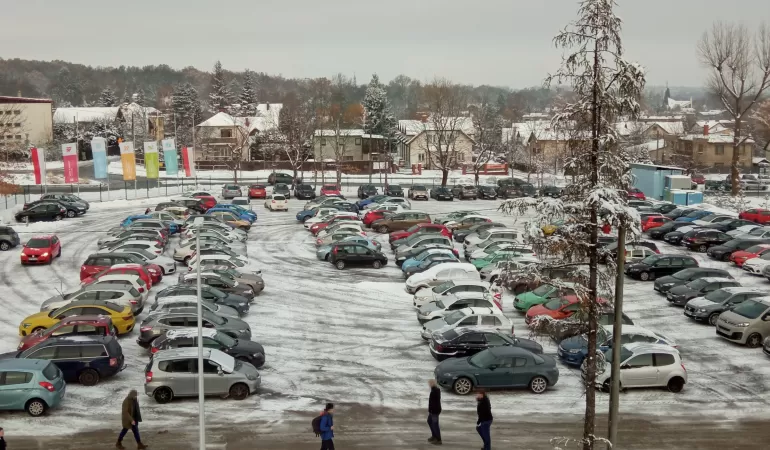 Parking Uniwersytetu Bielsko-Bialskiego - 29.11.2023