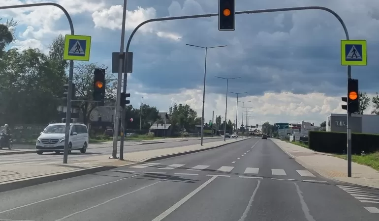 światła bielsko cieszyńska zniczowa wapienica przejście dla pieszych