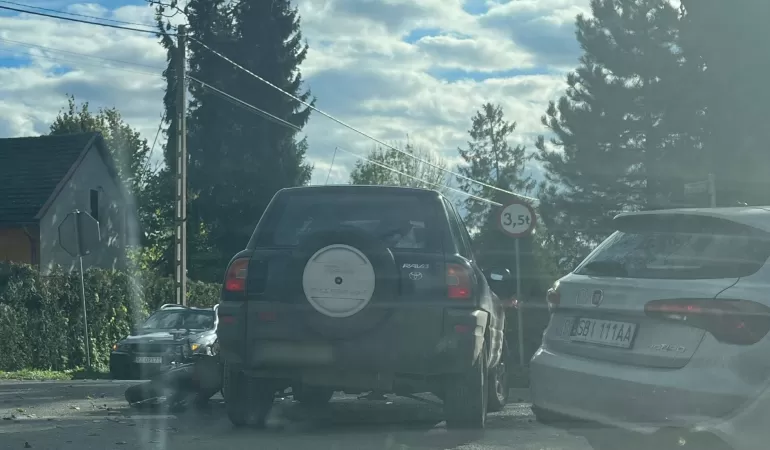 czechowice-dziedzice waryńskiego motocykl kolizja