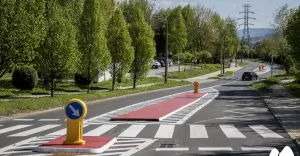 Bezpieczniej przy przystankach autobusowych na ul. Urodzajnej dzięki uspokojeniu ruchu