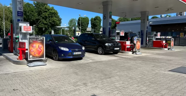 Protest na stacji Orlen przy ul. Warszawskiej w Bielsku-Białej - 11.06.2022 c