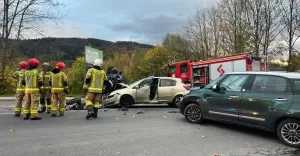 wypadek kolizja brenna górecka