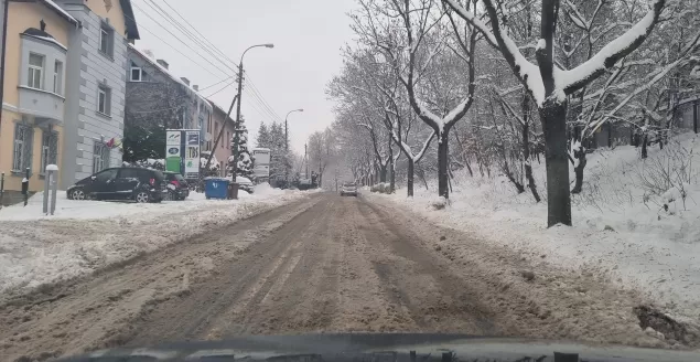 nieodśnieżone ulice