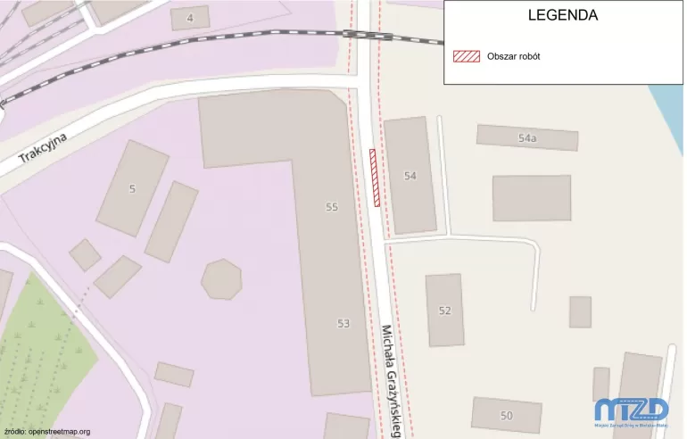 remont utrudnienia prace drogowe bielsko grażyńskiego