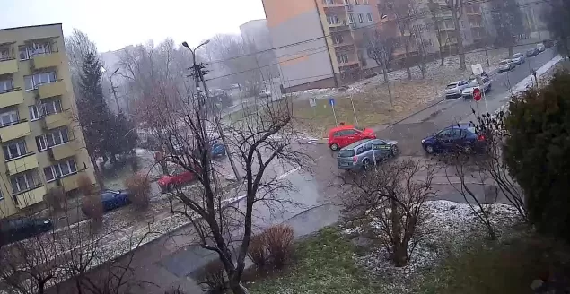 Kolizja na skrzyżowaniu Akademii Umiejętności z Krasickiego w Bielsku-Białej